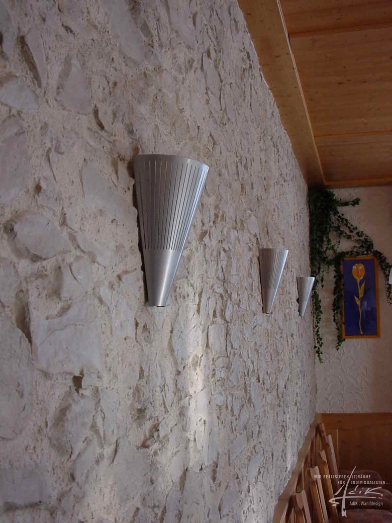Adik wanddesign Steinwand
