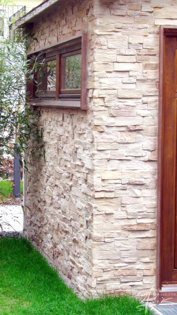 Steinpaneele für die Fassade von AdiK - Wanddesign
