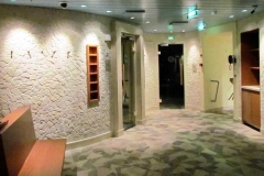 Steinwände für die Sauna