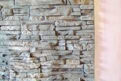 Abschluß einer Steinwand