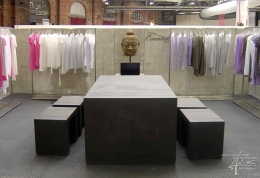 Betonwand im Shop