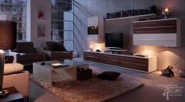 Im Wohnzimmer am Abend