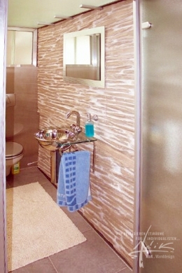 Schiefer im Badezimmer