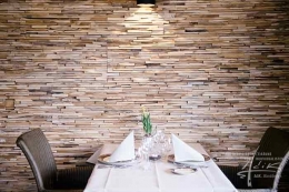 Wand aus Holz
