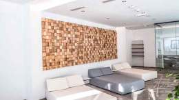 Wanddesign im Wellnessbereich