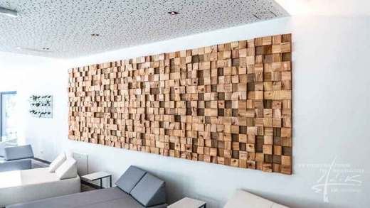Holzwände aus Wandpaneelen mit Ambiente Wood von AdiK-Wanddesign