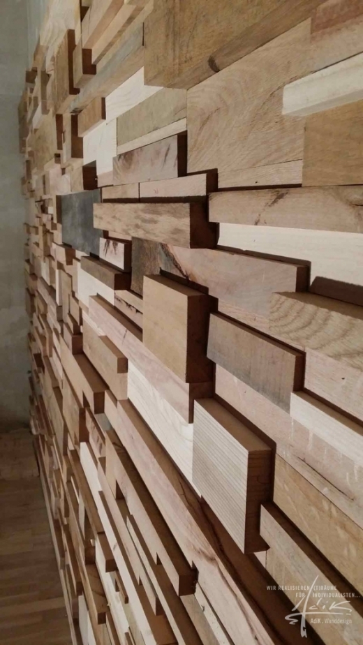 Holzwände aus Wandpaneelen mit Ambiente Wood von AdiK-Wanddesign