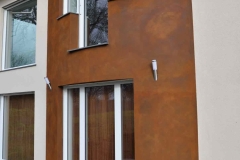 Gespachtelte Rostoberflächen