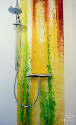 Moderne Dusche ohne Silikon