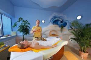Massageraum symbolisch umgesetzt