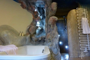Felsen im Badezimmer