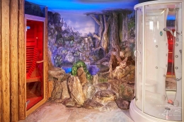 Felsen und Illusionsmalerei