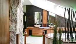 Felsen im Badezimmer