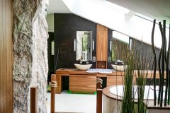 Felsen im Badezimmer