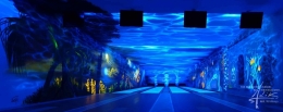 UV-Malerei in der gleichen Kegelbahn