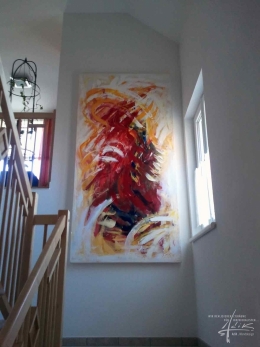 Kunstmalerei im Stiegenaufgang