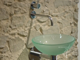 Steinpaneel Marsalla mit Waschbecken