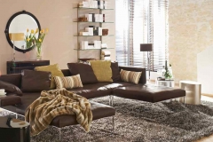 Steinoberflächen im Wohnzimmer