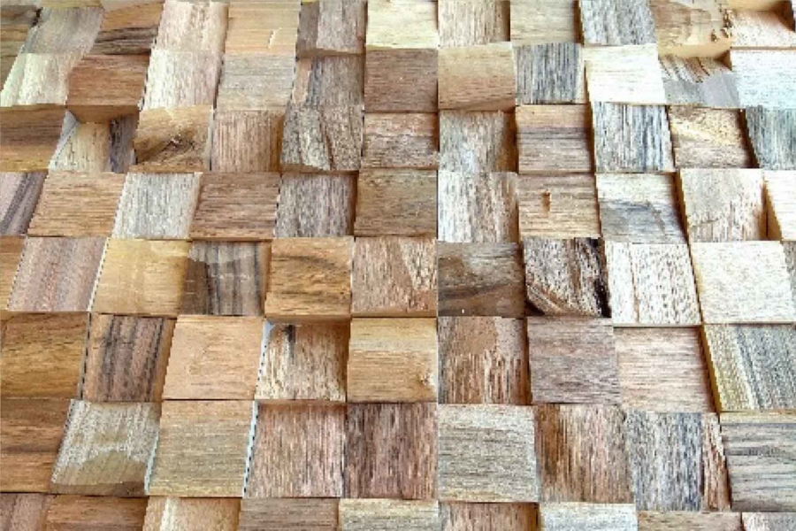 Holzpaneel Blocks Gently - Nuss