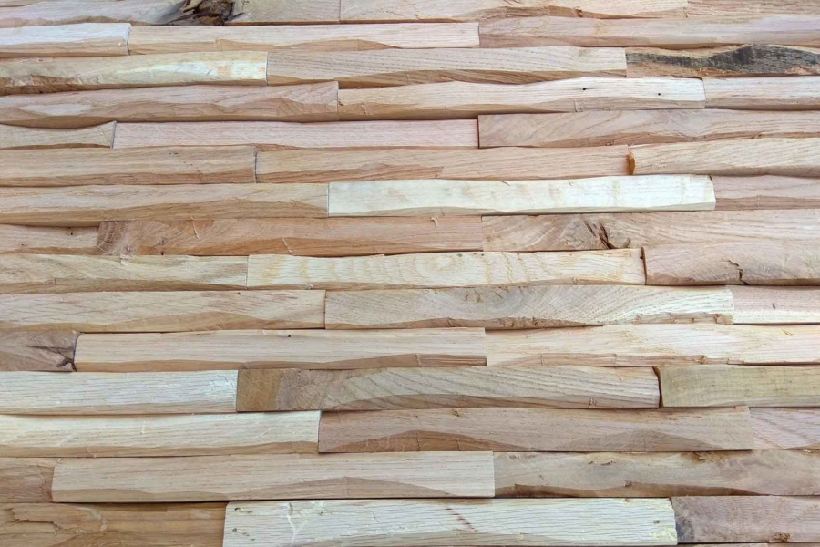 Holzwand Cuts Eiche